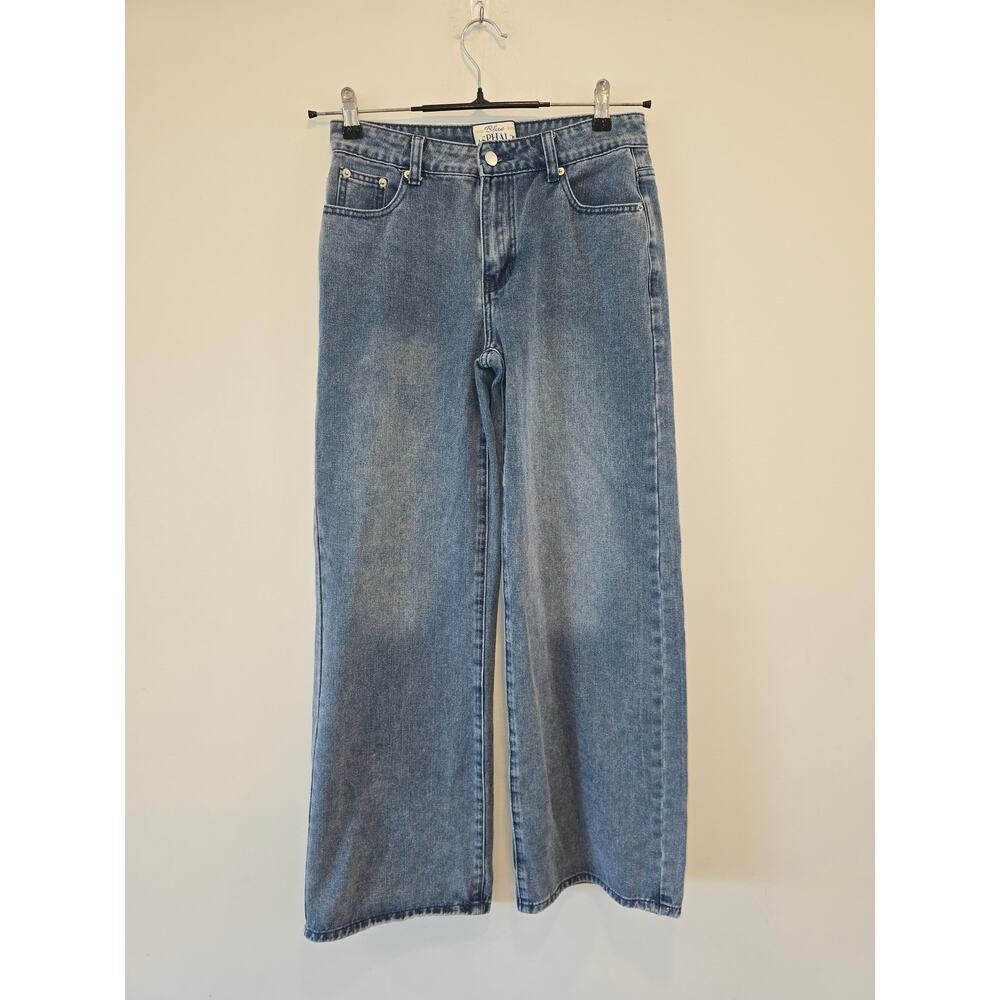 Blue Asphalt Wide Leg jeans with Cherry Pockets Size Small So cute! - Picture 2 of 6
